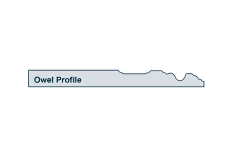 Profile View of 19 x 194mm Owel Skirting