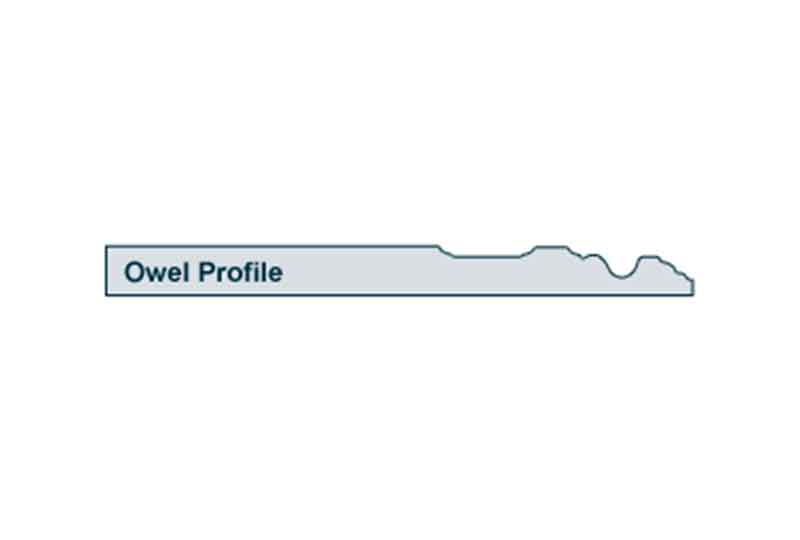 Profile View of 19 x 219mm Owel Skirting