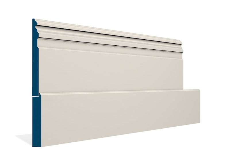 25 x 319mm Owel Skirting (5x2.4m) - Style: Pre-Painted Wood - Ivory