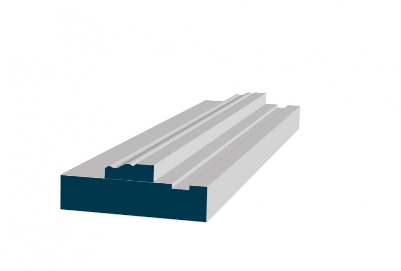 CUSTOM PACK - 31mm Pre-Primed 30 Minute Fire Door LINER, featuring close-up of pre-primed wood pieces ready for final painting, suitable for single or double doors.