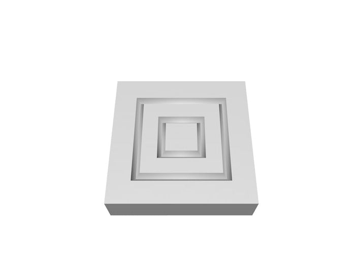Pre-Primed Wood Corner Blocks - Double Square (x4)