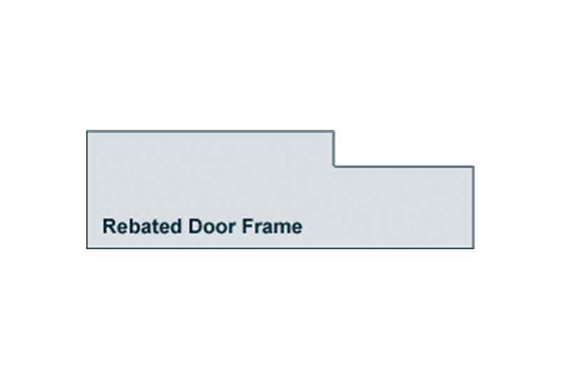 Profile View of 40mm Pre-Varnished Solid White Oak Rebated Door Frame