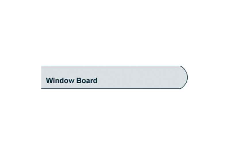 Profile View of 26 x 219mm Pre-Varnished Redwood Window Board