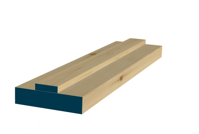 31mm Pre-Varnished Redwood Door Liner (inc SQUARE Door Stop)