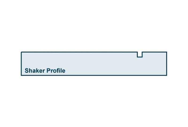 Profile View of 19 x 144mm Shaker Skirting